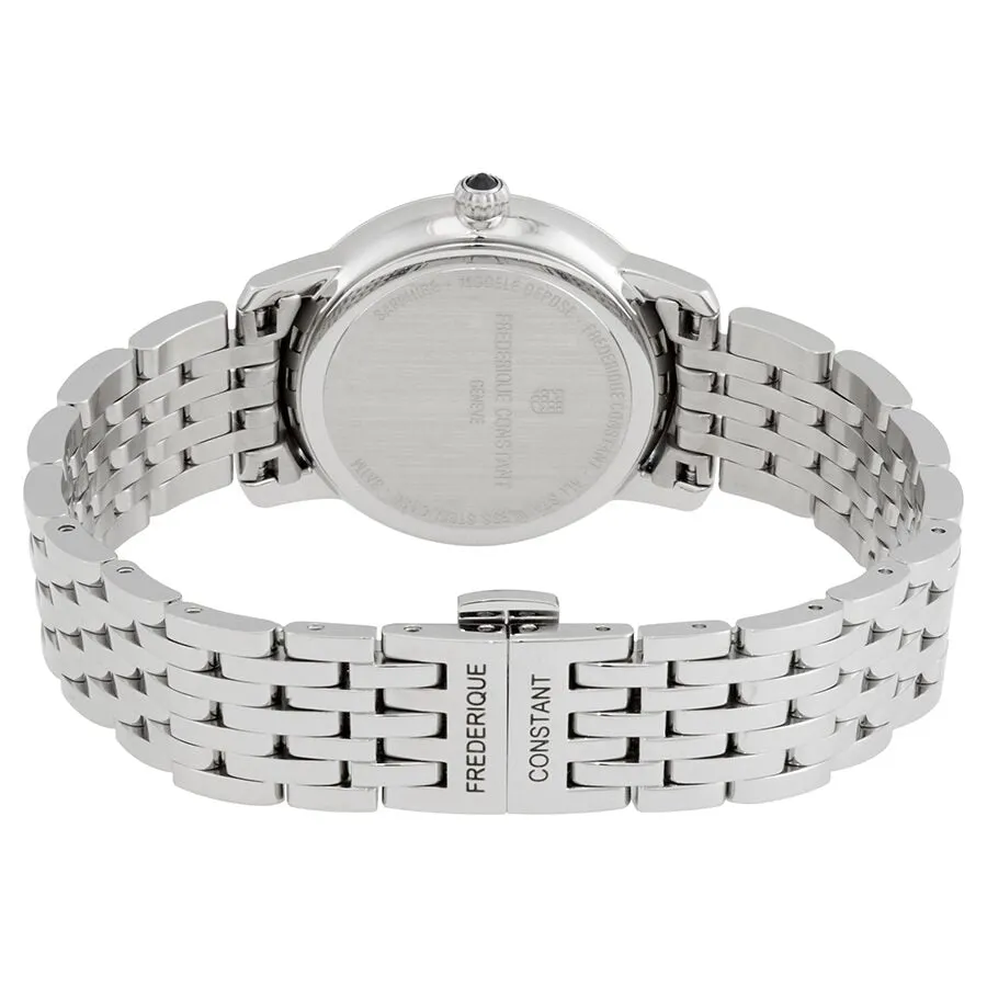 Frederique Constant Slimline Quartz Diamond Ladies Watch FC-220MPBD1S26B