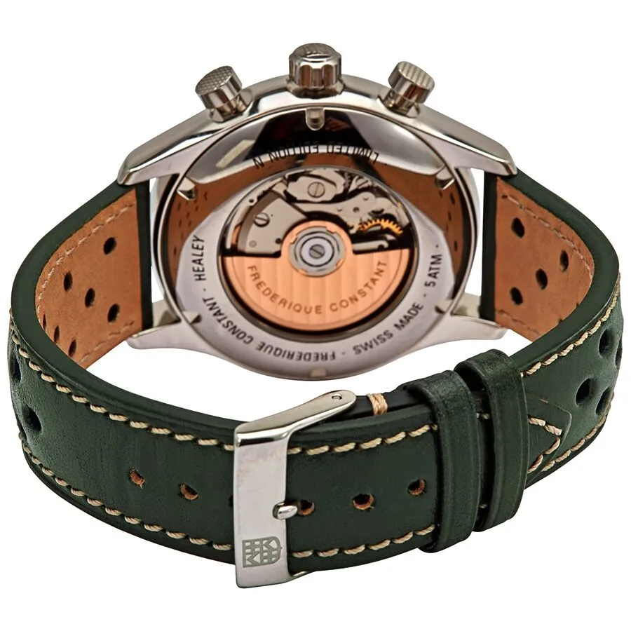 Frederique Constant Vintage Rally Healey Chronograph Automatic Green Dial Men's Watch FC-397HGR5B6
