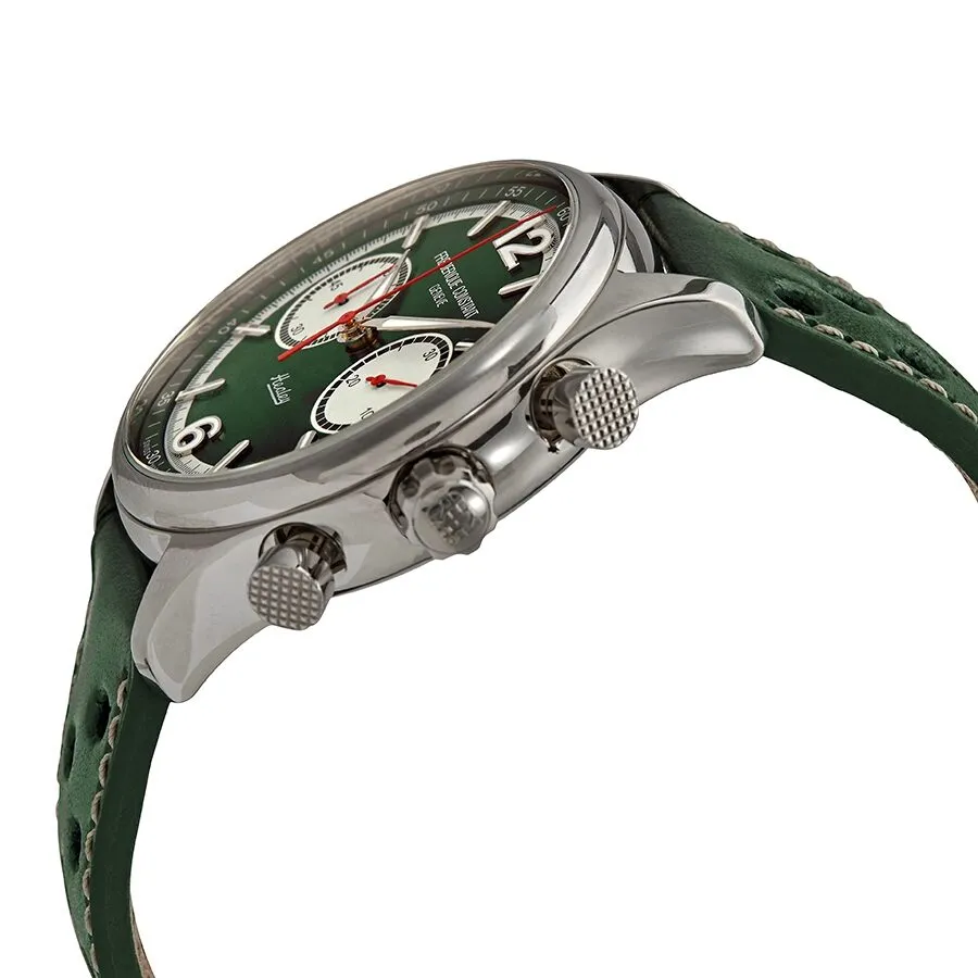 Frederique Constant Vintage Rally Healey Chronograph Automatic Green Dial Men's Watch FC-397HGR5B6
