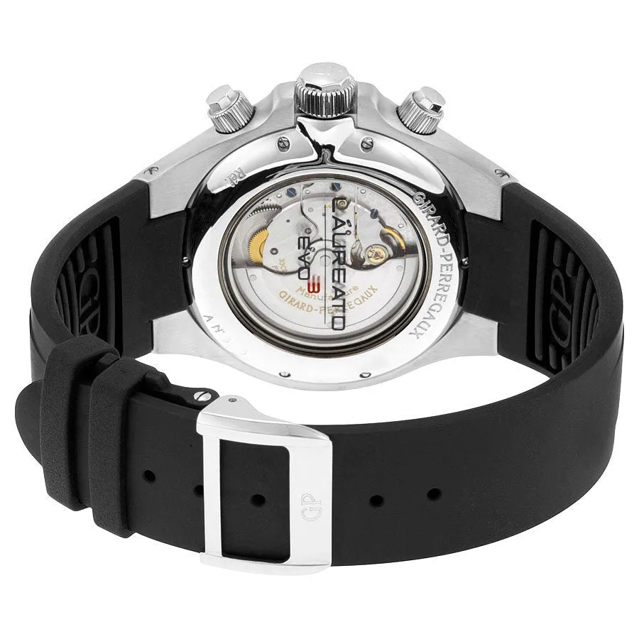 Girard Perregaux Laureato EVO3 Black Dial Black Rubber Men's Watch 80180-11-614-FK6A