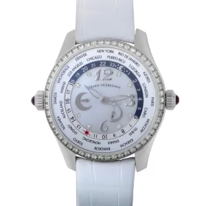 Girard Perregaux WW.TC Mother of Pearl Dial Diamond Automatic Ladies Watch 49860D-11A761-BK7A