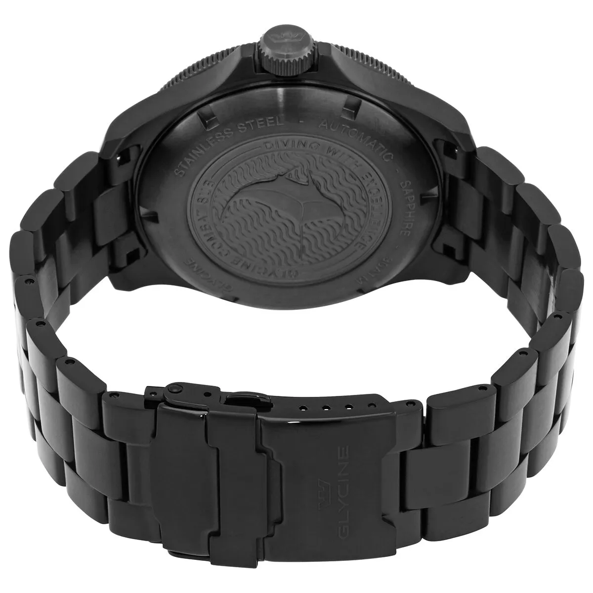 Glycine Combat Automatic Black Dial Black PVD Men's Watch GL0256