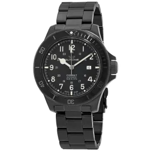 Glycine Combat Automatic Black Dial Black PVD Men's Watch GL0256