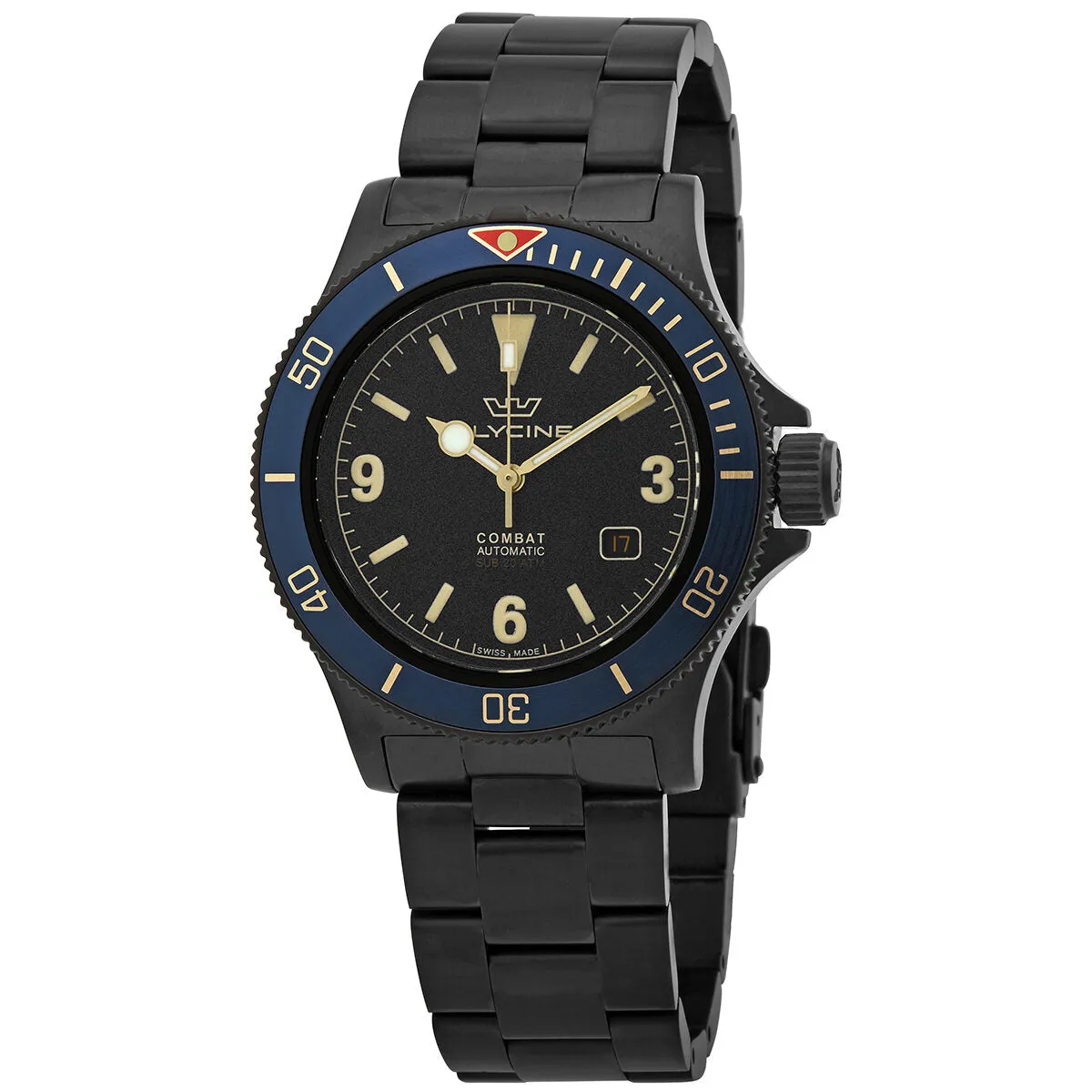 Glycine Combat Automatic Black Dial Men's Watch GL0291