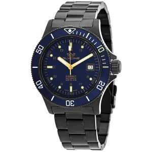Glycine Combat Automatic Blue Dial Black PVD Men's Watch GL0295