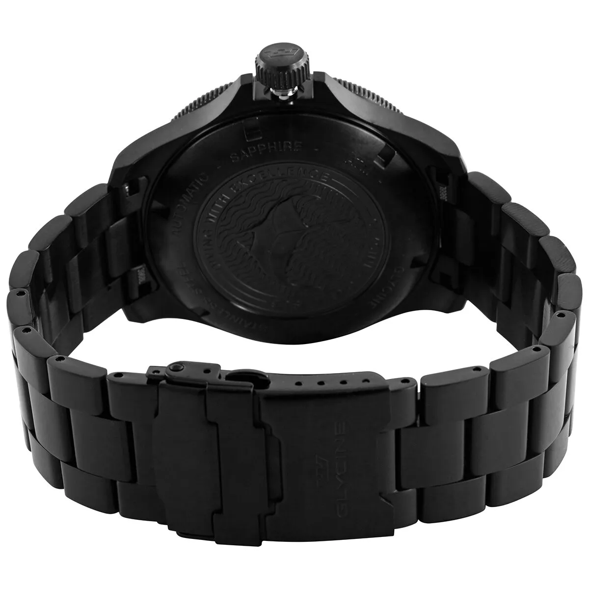 Glycine Combat Sub 46 'Jason Taylor' Automatic Black Dial Men's Watch GL0296