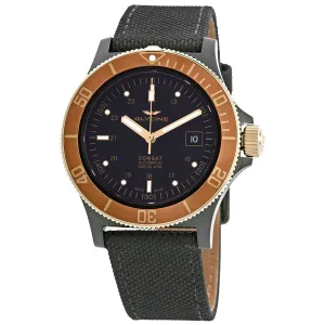 Glycine Combat Sub Automatic Black Dial Men's Nylon Watch GL0093