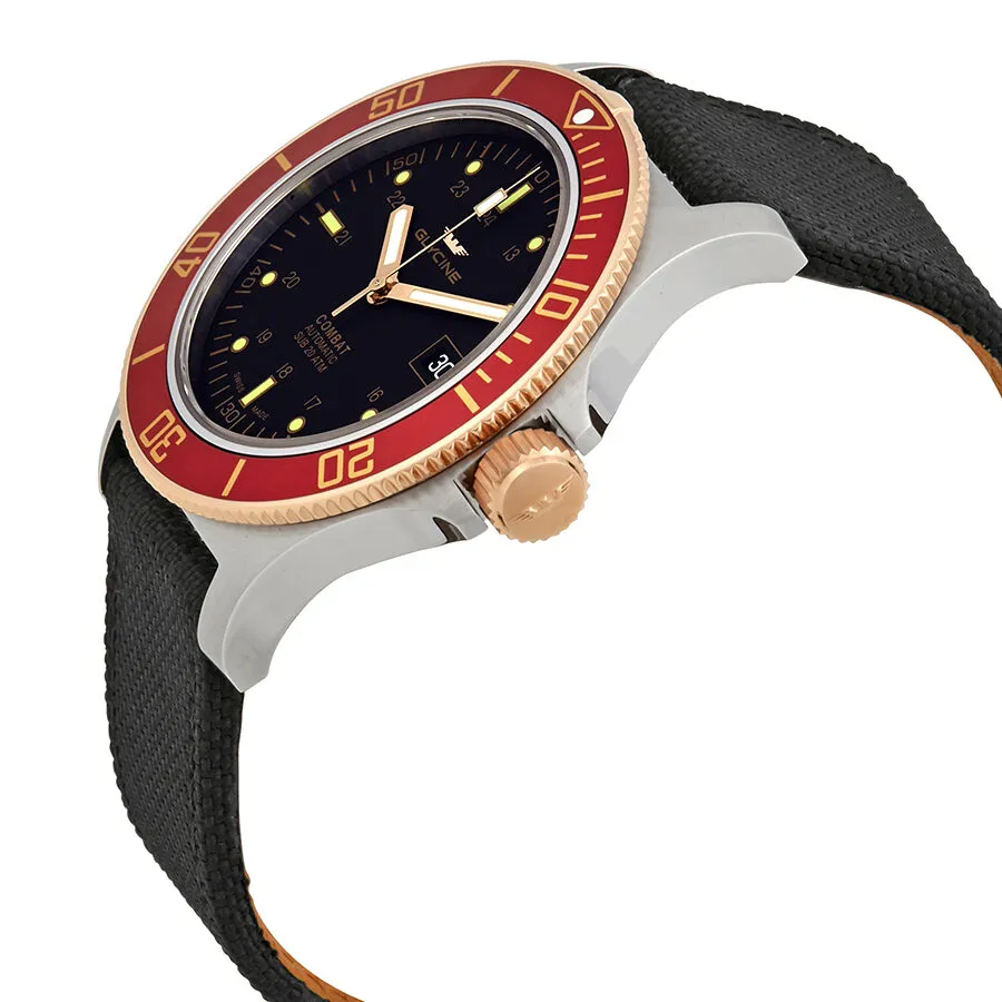 Glycine Combat Sub Automatic Black Dial Men's Watch GL0092