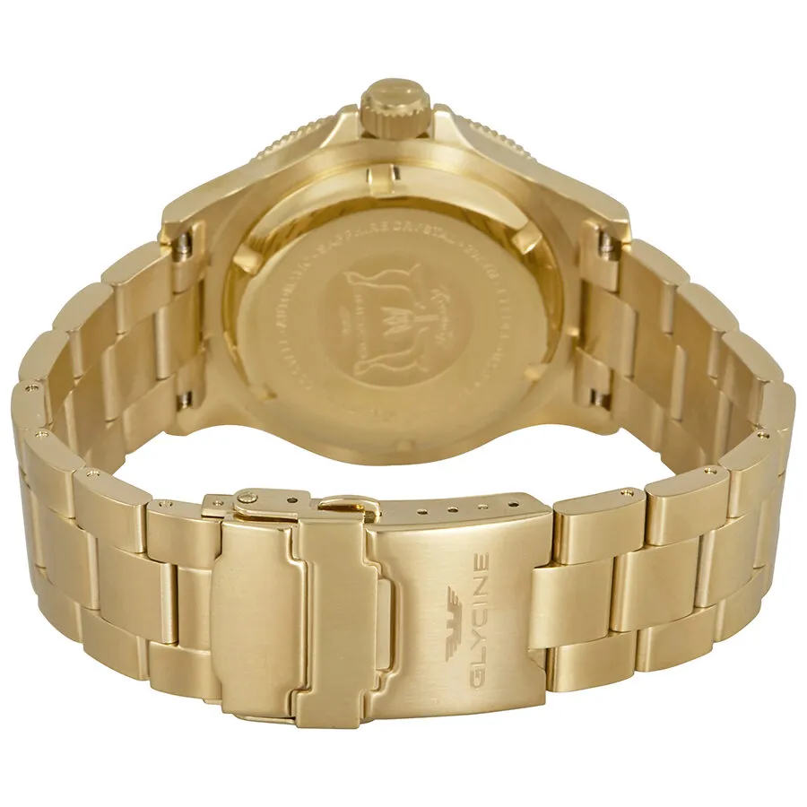 Glycine Combat Sub Automatic Blue Dial Yellow Gold-tone Men's Watch GL0082
