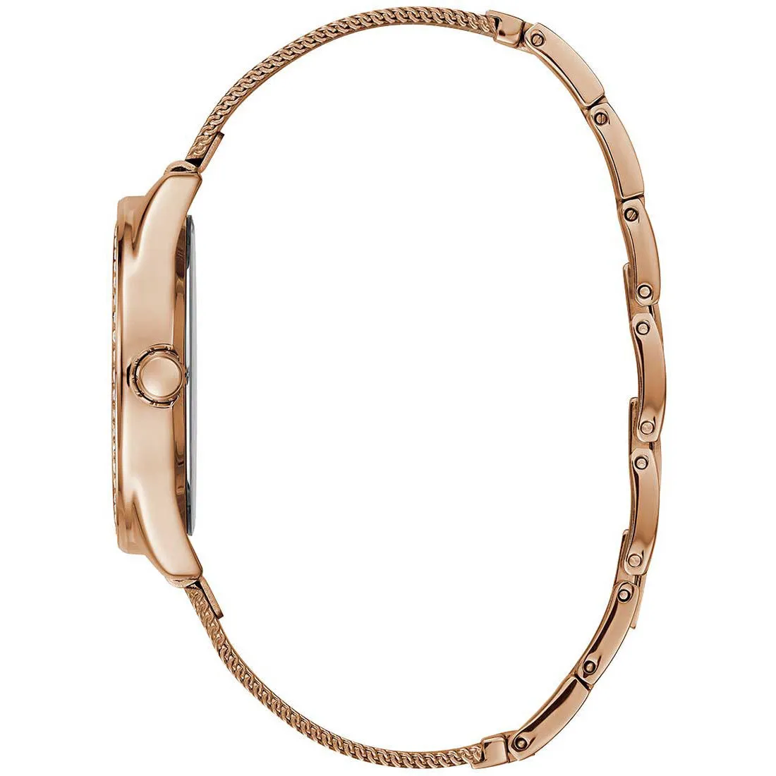 Guess W1142L4 Ladies Tri Glitz Rose Gold Watch