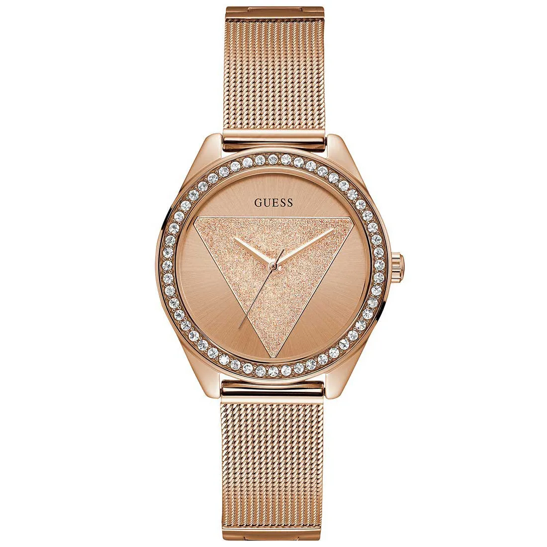 Guess W1142L4 Ladies Tri Glitz Rose Gold Watch