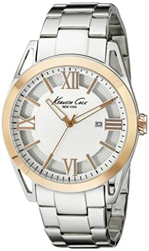 Kenneth Cole New York Men's KC9373 Classic Analog Display Quartz Silver Watch
