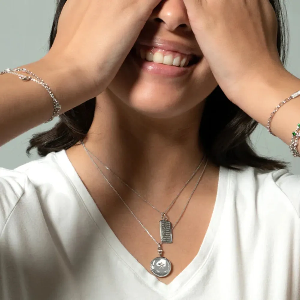 Monica Rich Kosann Twinkle Star Sapphire Locket Necklace