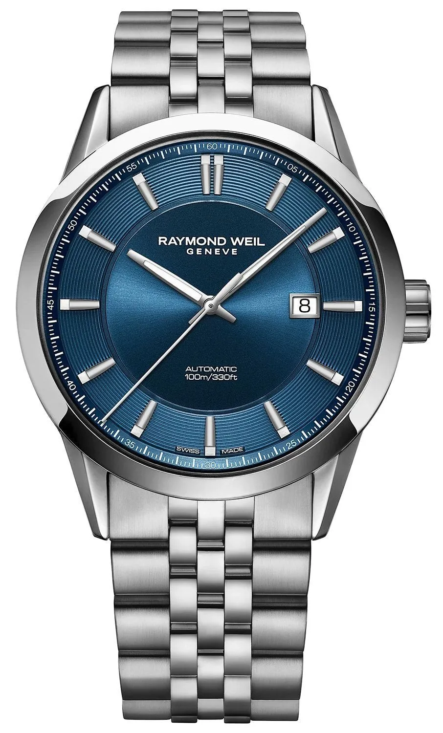 Raymond Weil Freelancer Automatic Stainless Steel Blue Dial Date Mens Watch 2731-ST-50001