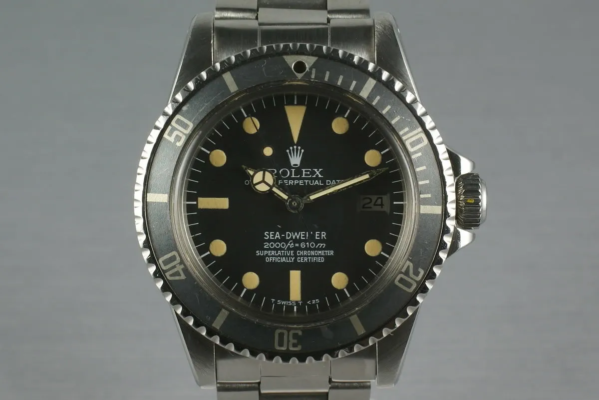 Rolex Sea Dweller 1665 Rail Dial