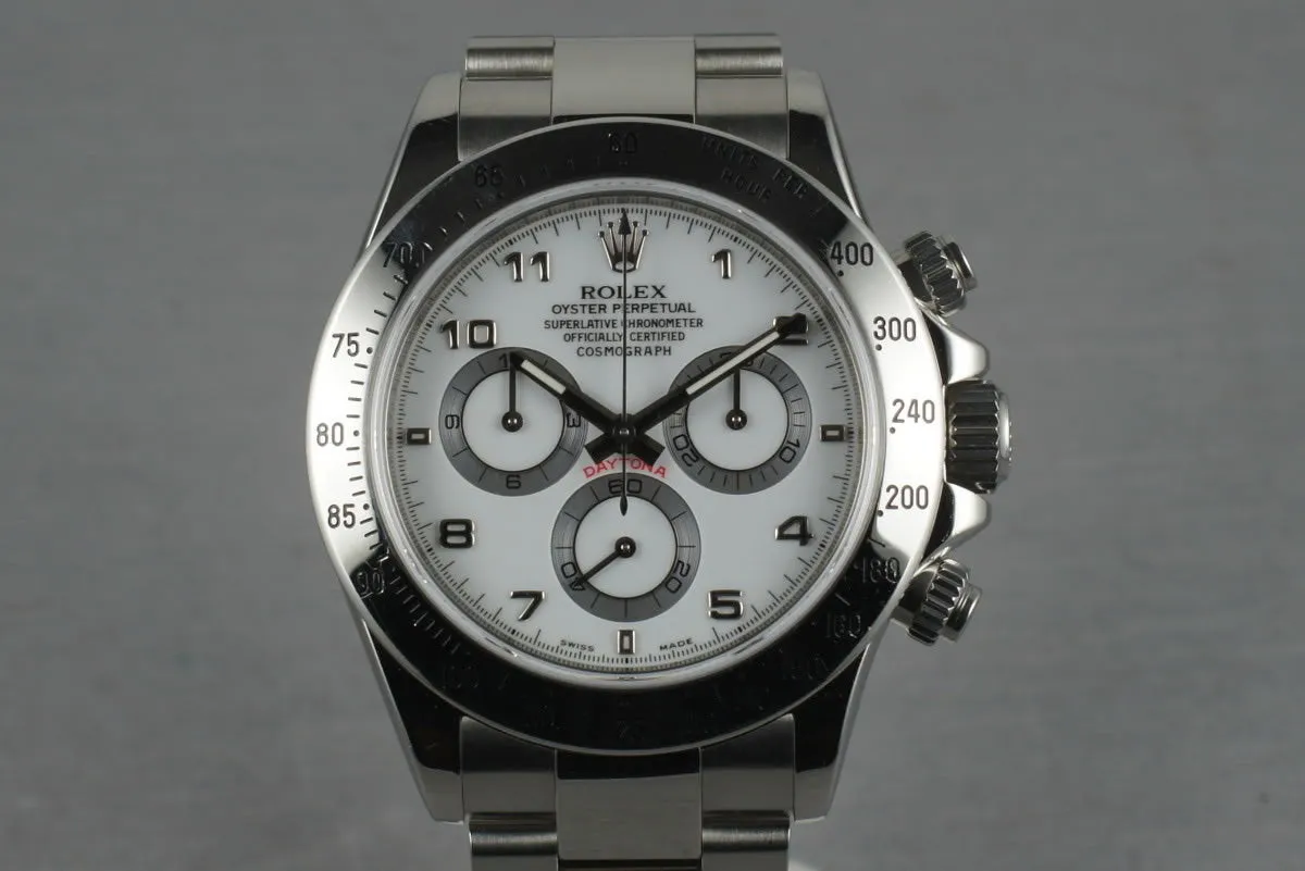 Rolex SS Daytona 116520 with Arabic Sports Dial