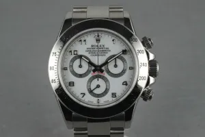 Rolex SS Daytona 116520 with Arabic Sports Dial
