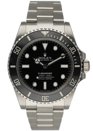 Rolex Submariner 124060 Men's watch Box & papers