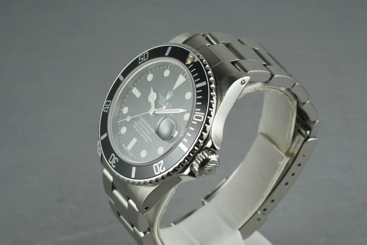 Rolex Submariner 16800 Matte Dial