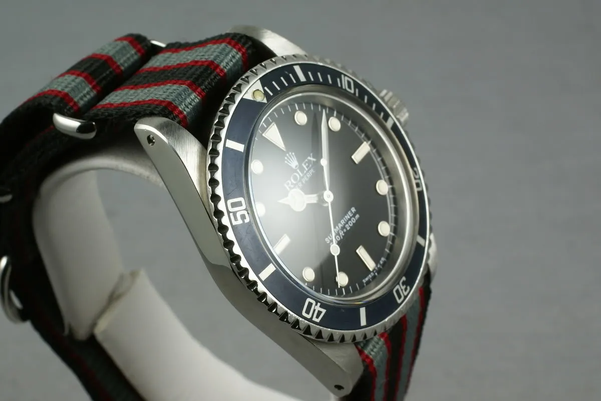 Rolex Submariner 5513 L serial on      Nato