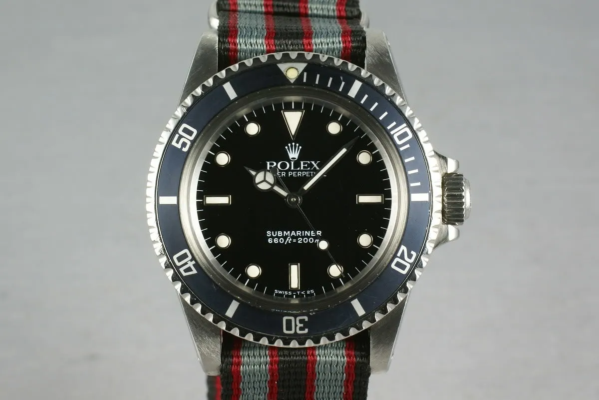 Rolex Submariner 5513 L serial on      Nato