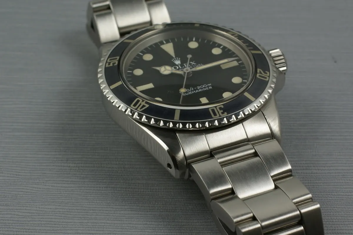 Rolex Submariner 5513 Mark 1 Maxi with Box and Papers