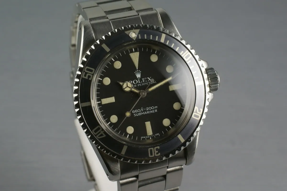Rolex Submariner 5513 Mark 1 Maxi with Box and Papers