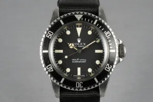 Rolex Submariner Dial 5513 with Serif Dial