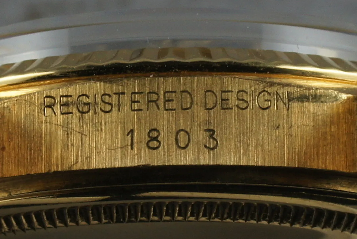 Rolex Vintage 18K YG President: Ref 1803 with Blue Dial