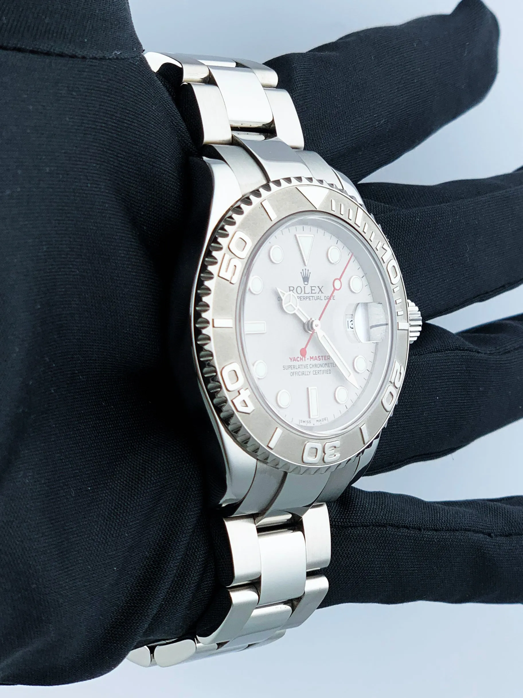 Rolex Yacht Master 16622 Platinum Bezel Mens Watch