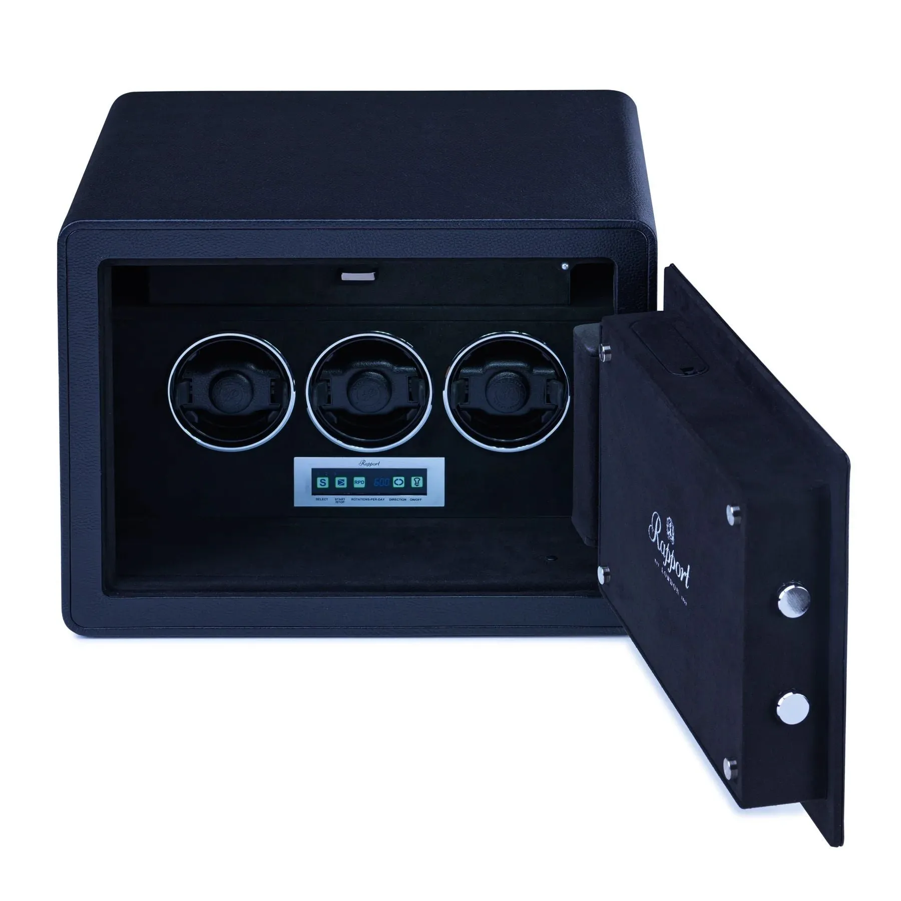 Savoy 3 Watch Winder Safe - Black