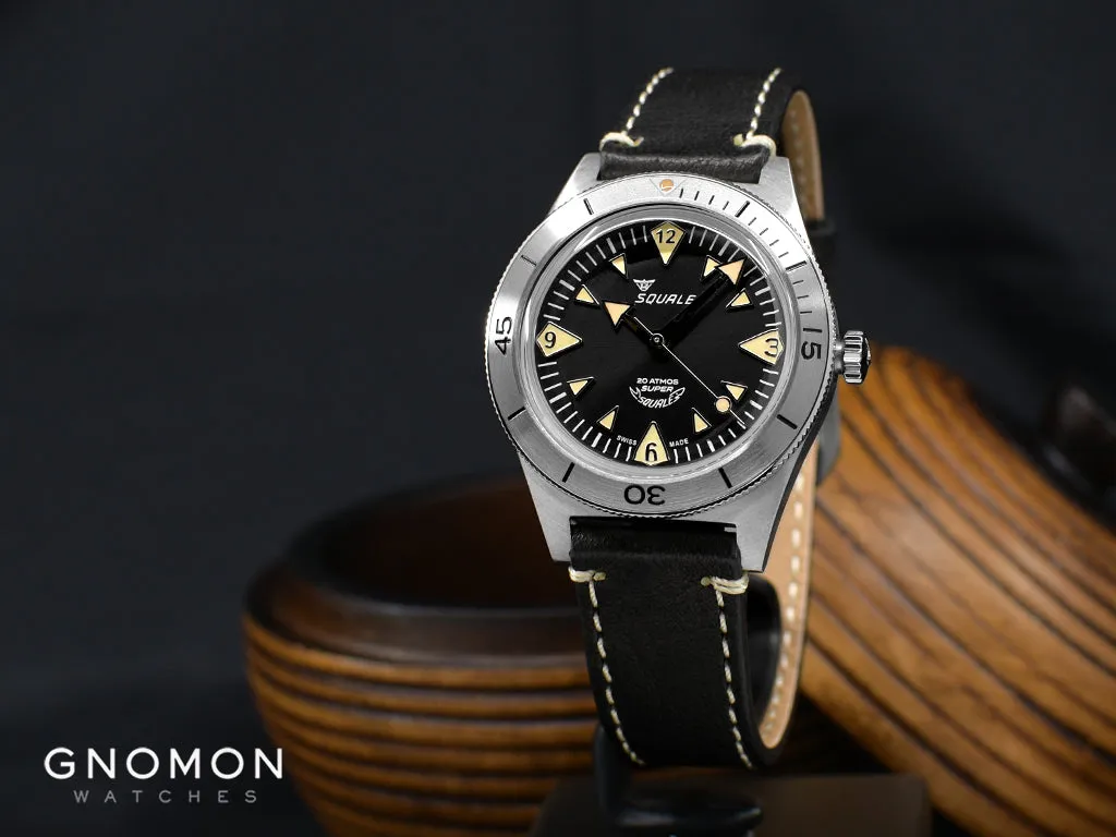 Super-Squale Big Arrows Black - Leather