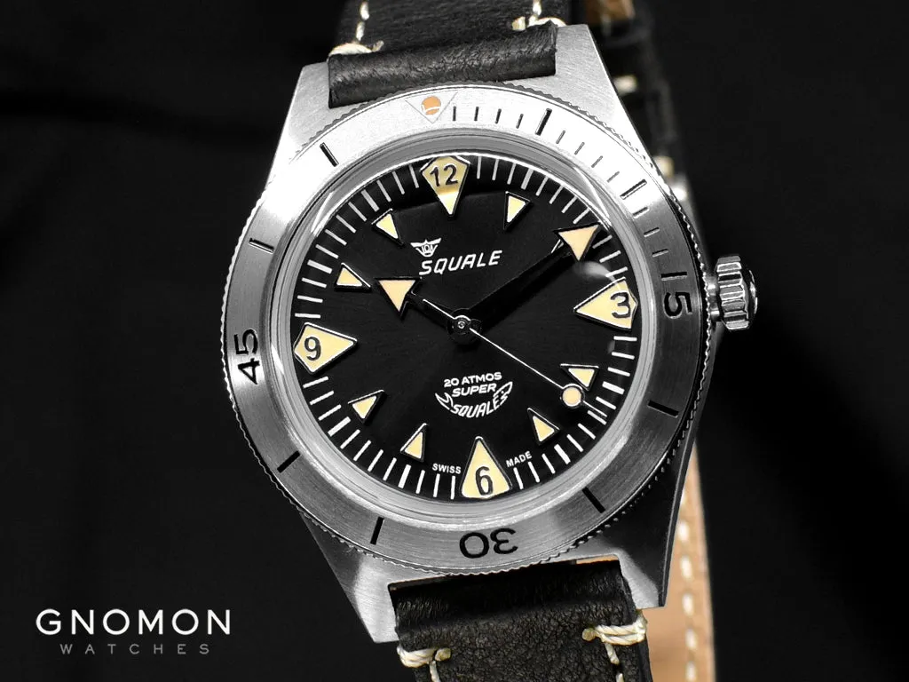 Super-Squale Big Arrows Black - Leather