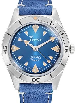 Super-Squale Big Arrows Blue - Leather