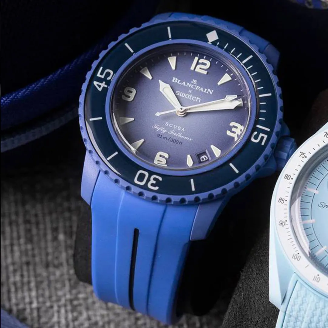 Swatch X Blancpain Rubber Strap
