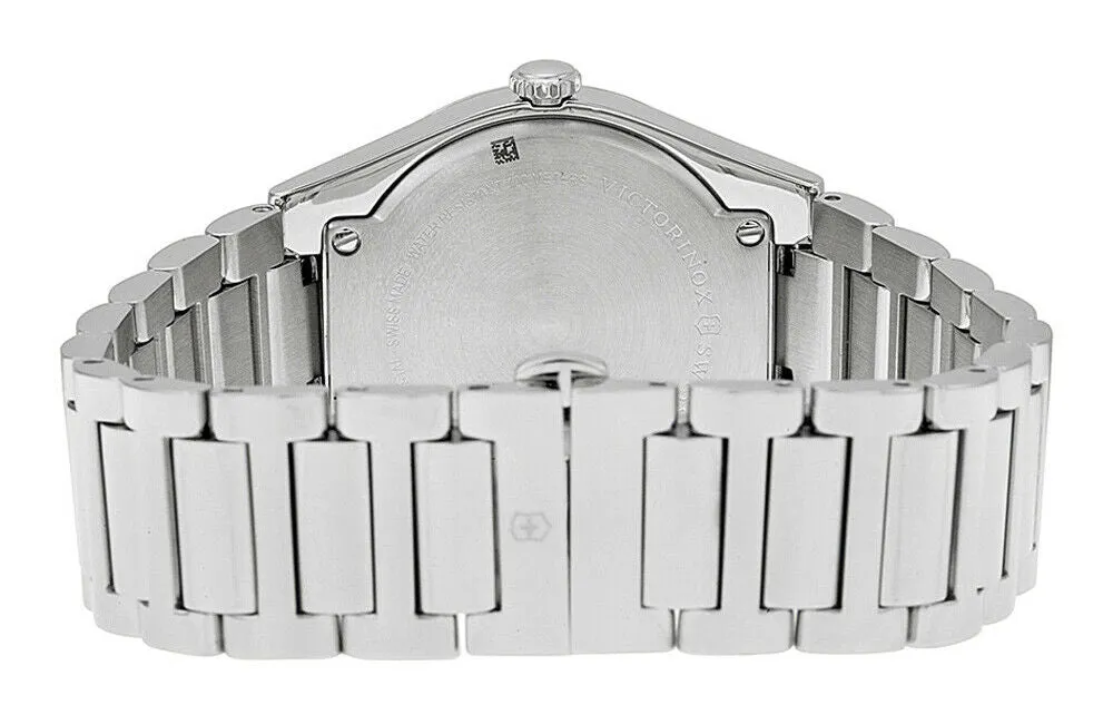 Swiss Army Victoria Stainless Steel Womens Watch Silver Dial Calendar 241630