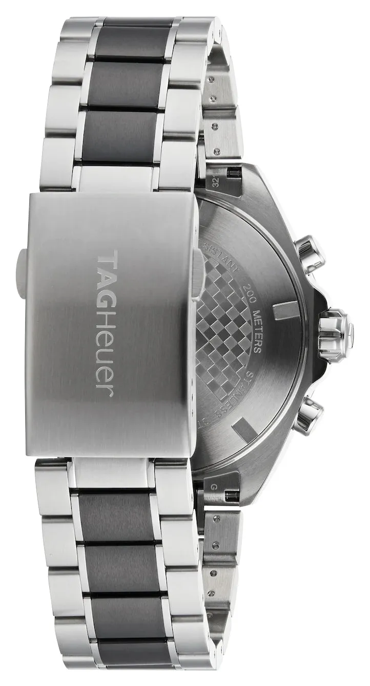 TAG Heuer Formula 1 Chronograph Stainless Steel & Ceramic Gray Dial Date Divers Quartz Mens Watch CAZ1011.BA0843