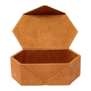 Tangram Monogram Suede - Tan Brown