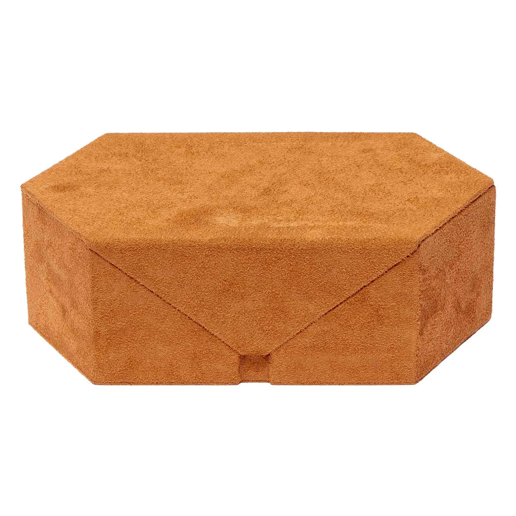 Tangram Monogram Suede - Tan Brown