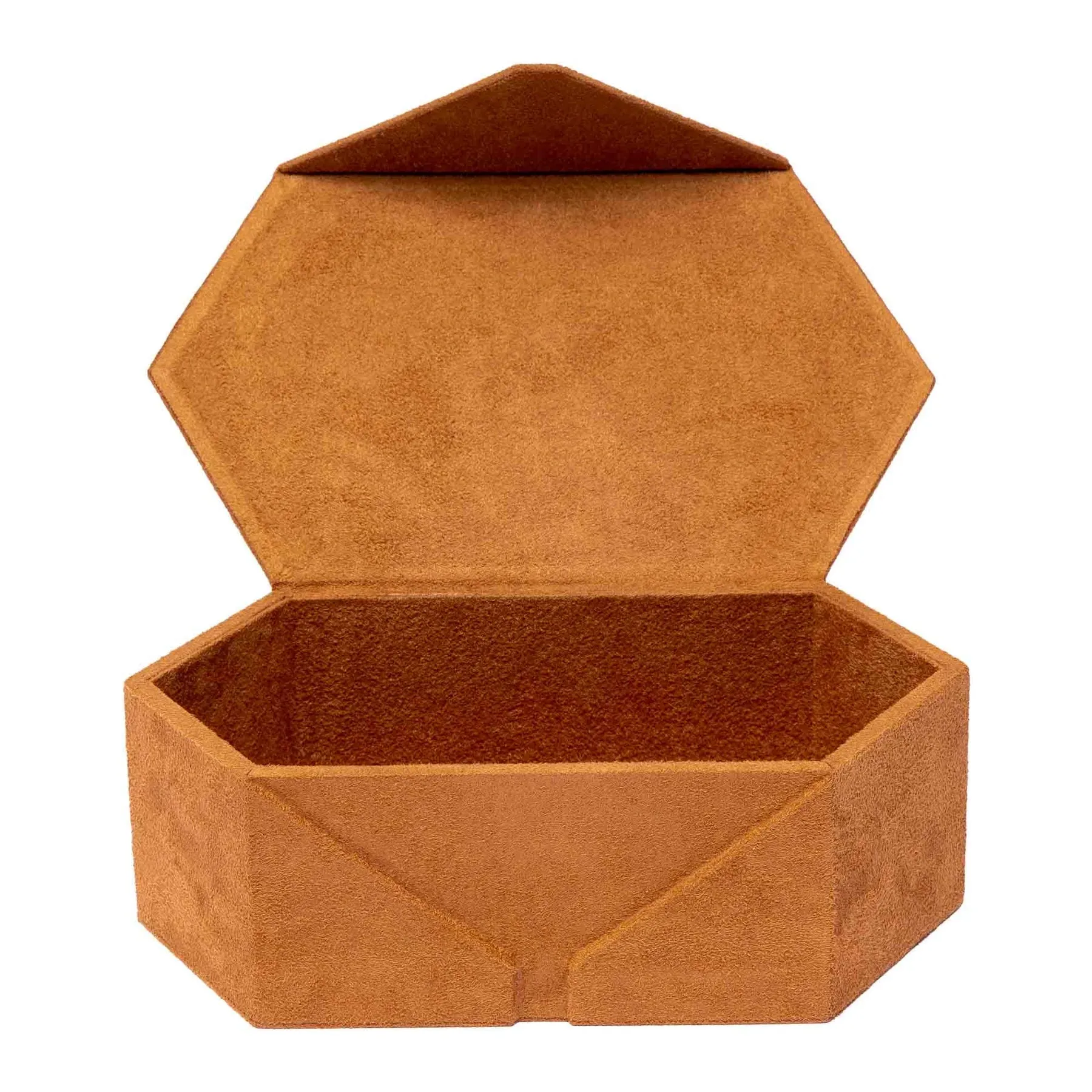Tangram Monogram Suede - Tan Brown