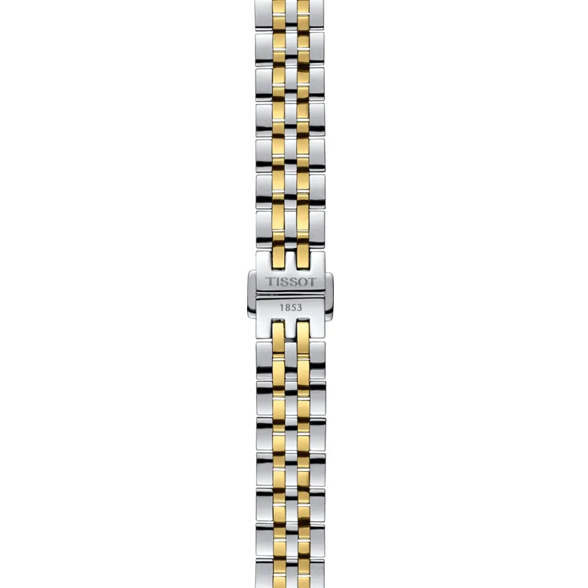 Tissot Le Locle Automatic Small Lady 25.3mm Silver Dial Gold PVD Steel Watch T41218334