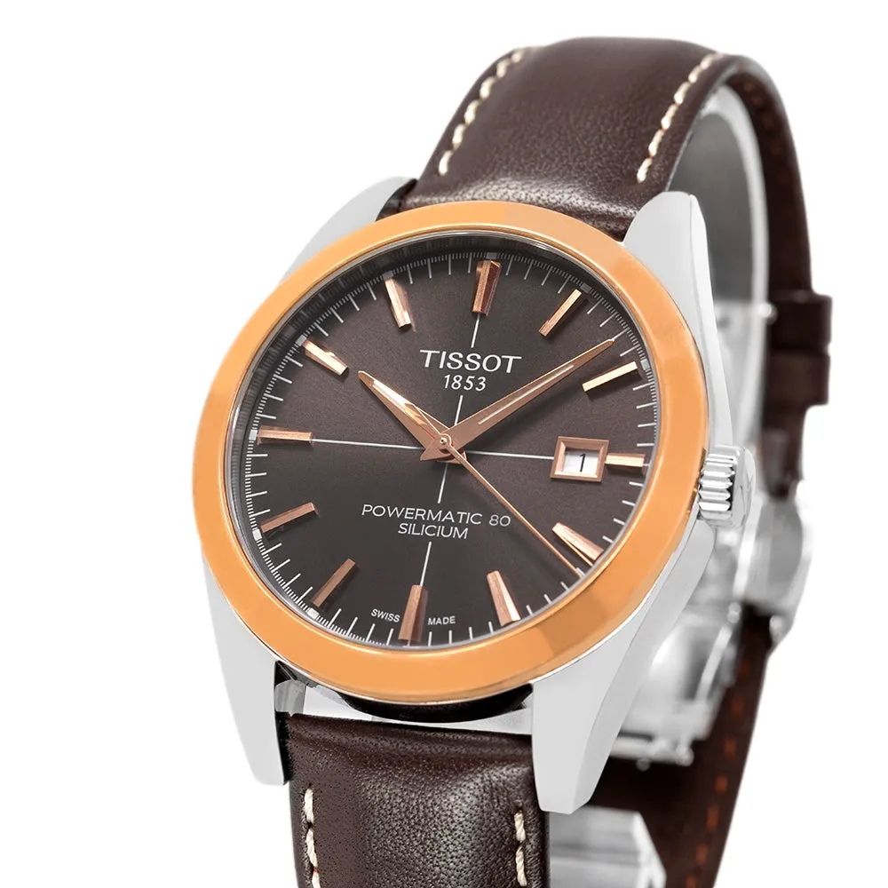 Tissot T927.407.46.291.00 Silicium 18k Gold Bezel Watch