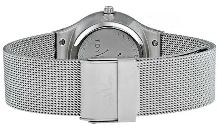 ToyWatch Womens Watch Black Dial Mesh Stainless Steel  Band MH07SL