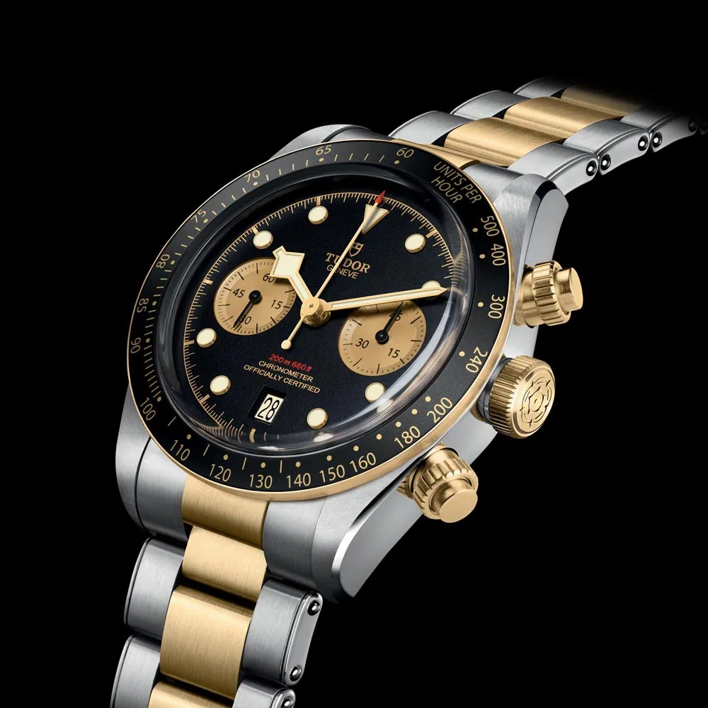 TUDOR Black Bay Chrono S&G 41mm Black Dial Steel & Gold Gents Watch M79363N-0001