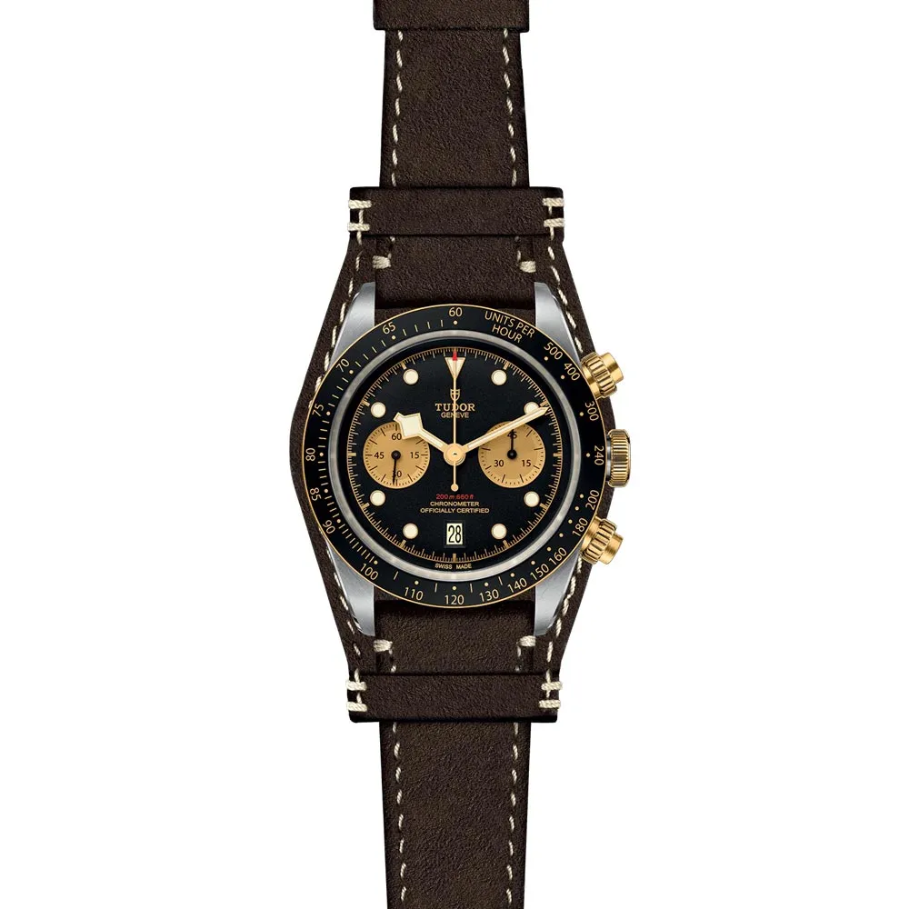 TUDOR Black Bay Chrono S&G 41mm Black Dial Steel & Gold Gents Watch M79363N-0002