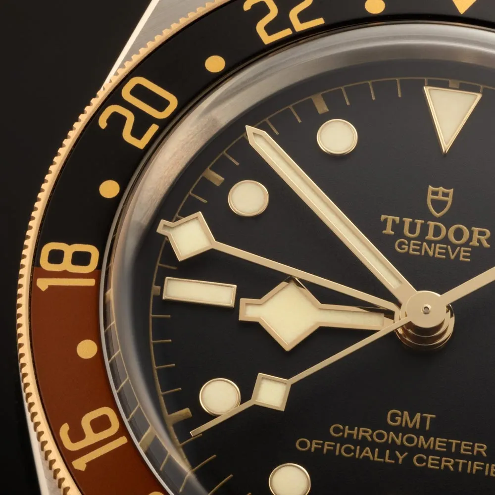 TUDOR Black Bay GMT S&G 41mm Black Dial Steel & Gold Gents Watch M79833MN-0001