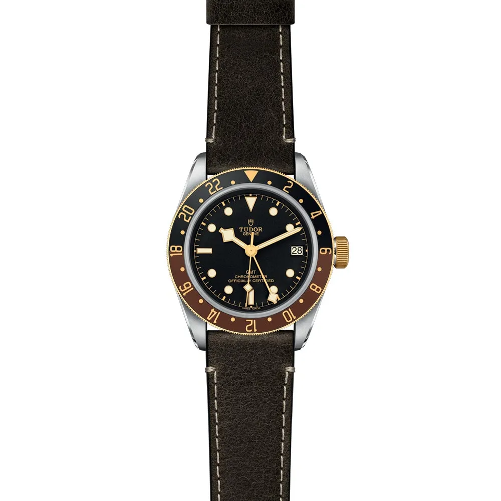 TUDOR Black Bay GMT S&G 41mm Black Dial Steel & Gold Gents Watch M79833MN-0003