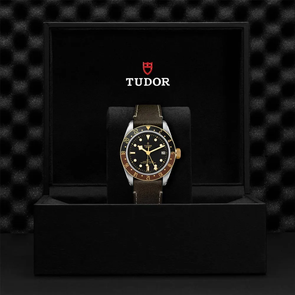 TUDOR Black Bay GMT S&G 41mm Black Dial Steel & Gold Gents Watch M79833MN-0003