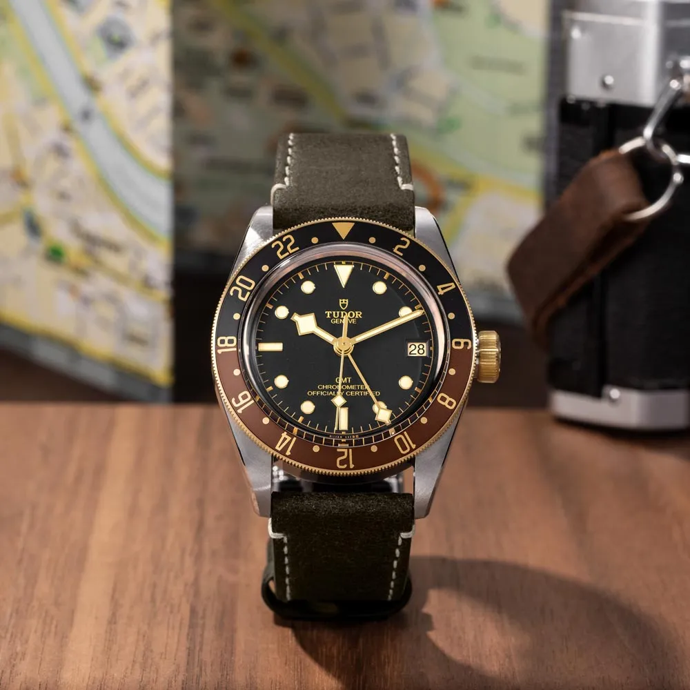 TUDOR Black Bay GMT S&G 41mm Black Dial Steel & Gold Gents Watch M79833MN-0003