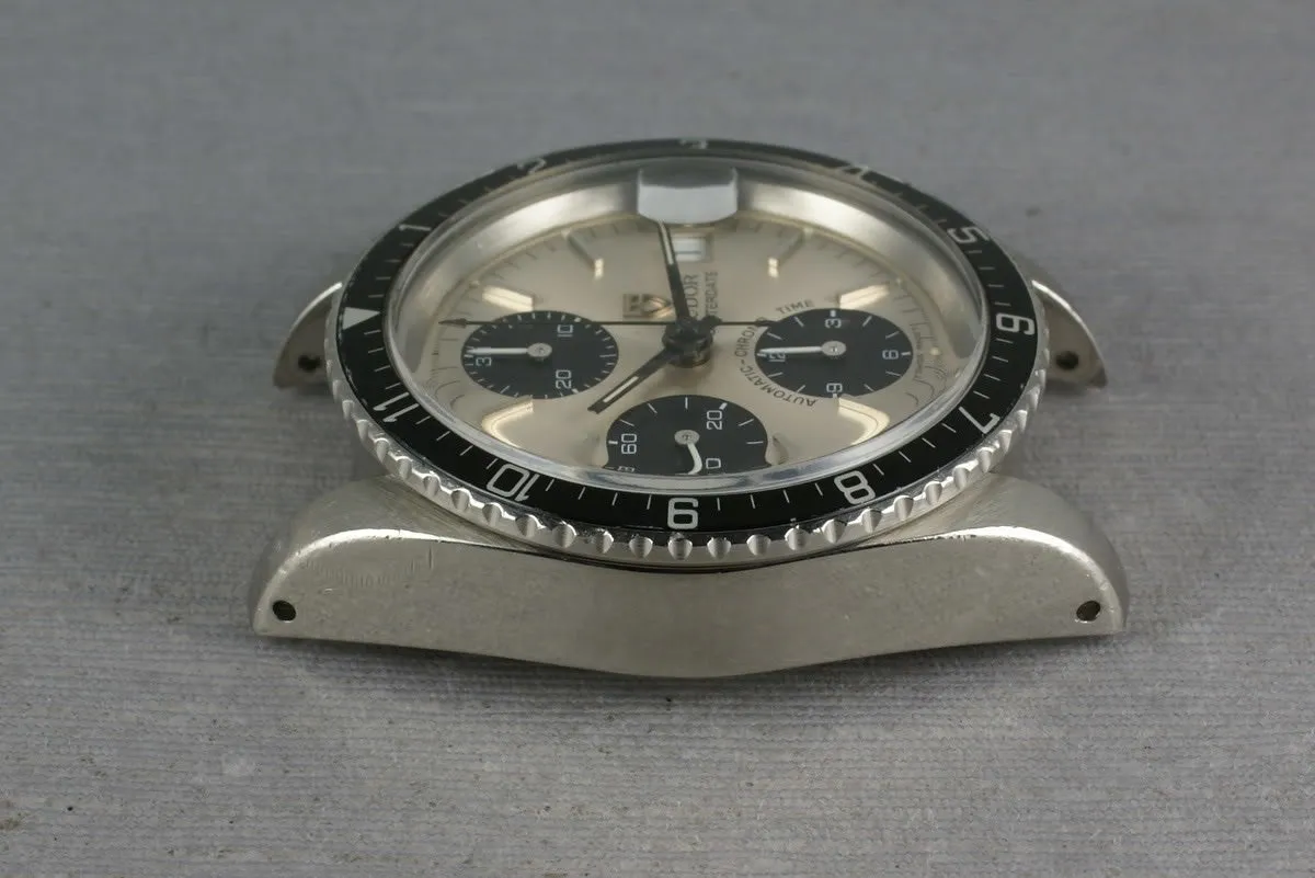Tudor Chronograph Big Block 79170 with sub dial starting to turn chocolate